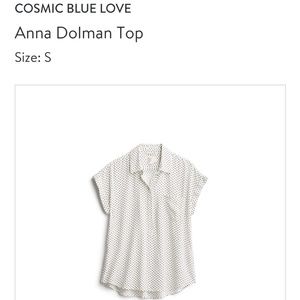 Cosmic Blue Love Dolman Top